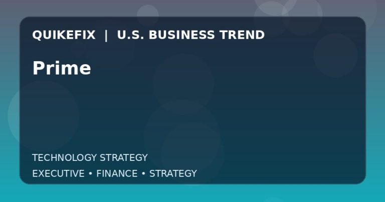 Why Prime Matters to U.S. Decision-Makers