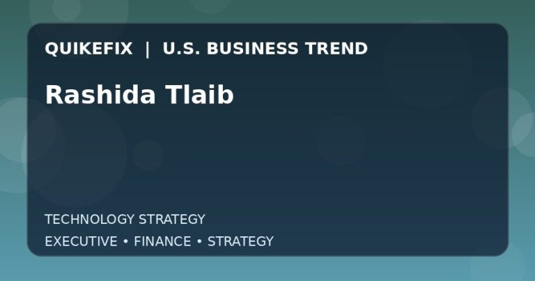 Why Rashida Tlaib Matters to U.S. Decision-Makers