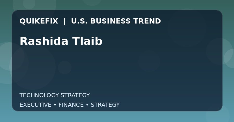 Why Rashida Tlaib Matters to U.S. Decision-Makers