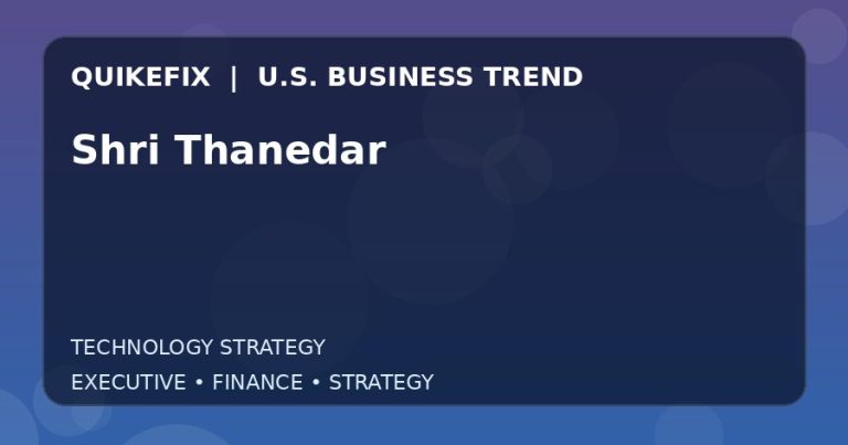 The Business Impact of Shri Thanedar in the United States