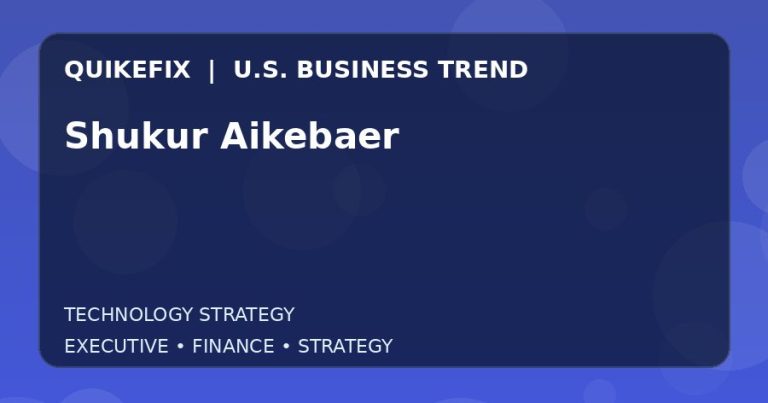 Why Shukur Aikebaer Matters to U.S. Decision-Makers