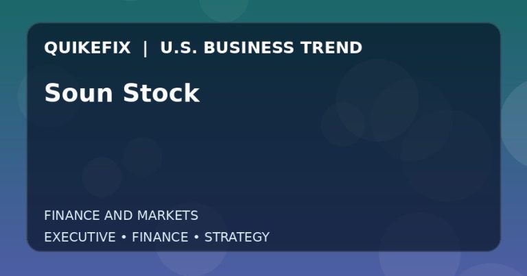 Soun Stock Explained for Executives and Finance Teams