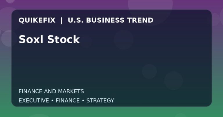 The Business Impact of Soxl Stock in the United States