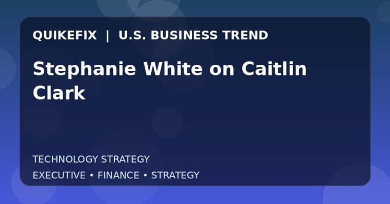 Stephanie White on Caitlin Clark Explained for Executives and Finance Teams