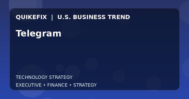 Telegram Explained for Executives and Finance Teams