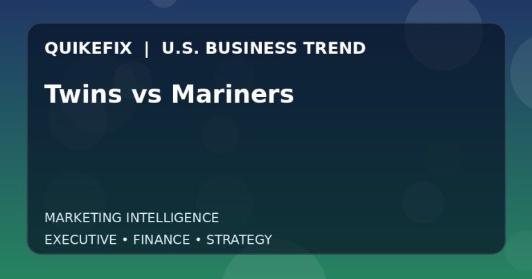 The Business Impact of Twins vs Mariners in the United States