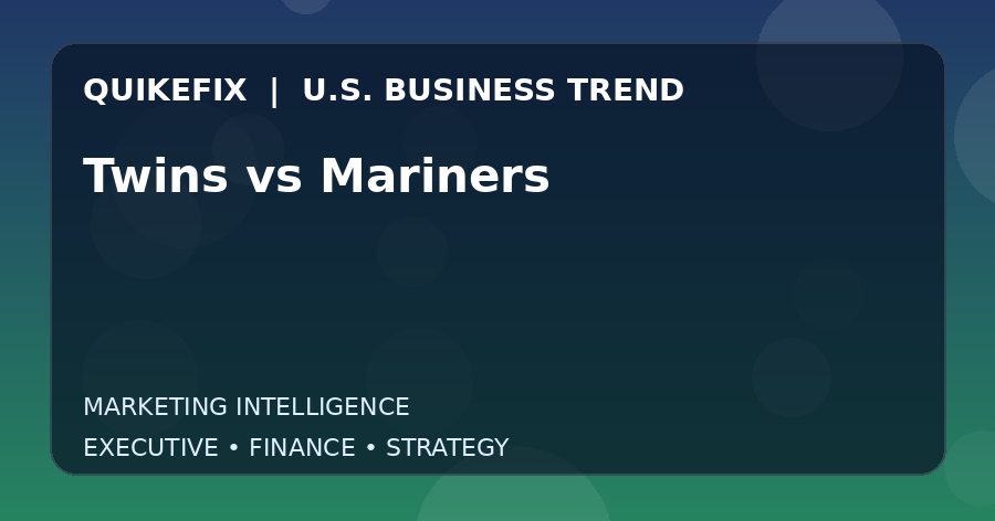 The Business Impact of Twins vs Mariners in the United States
