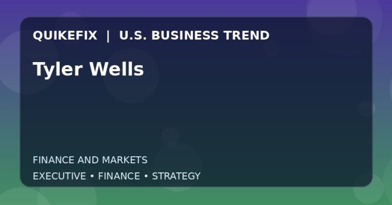 The Business Impact of Tyler Wells in the United States