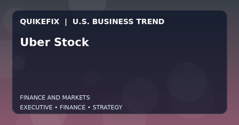Why Uber Stock Matters to U.S. Decision-Makers
