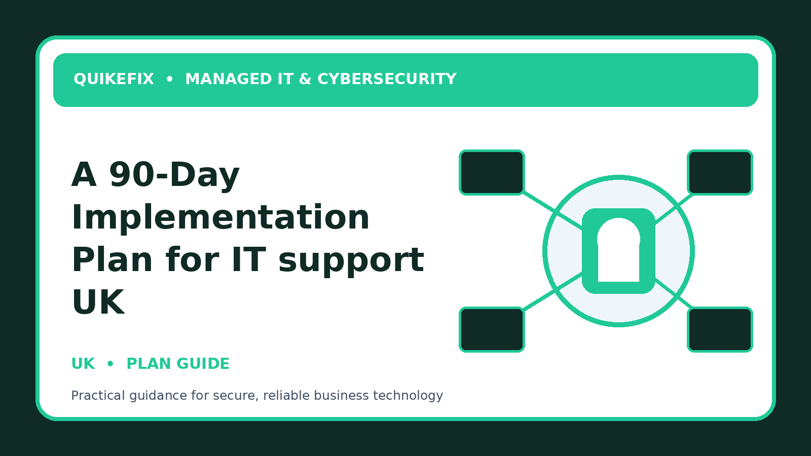 A 90-Day Implementation Plan for IT support UK
