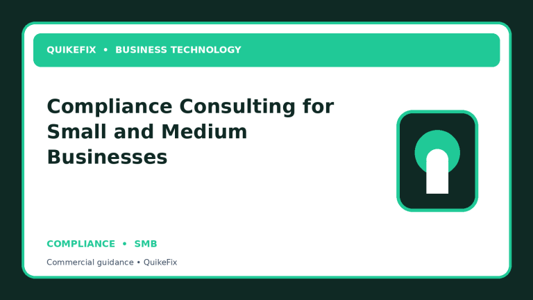 Compliance Consulting for Small and Medium Businesses