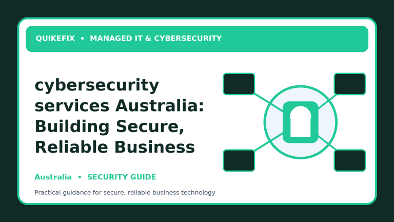 cybersecurity services Australia: Building Secure, Reliable Business Operations