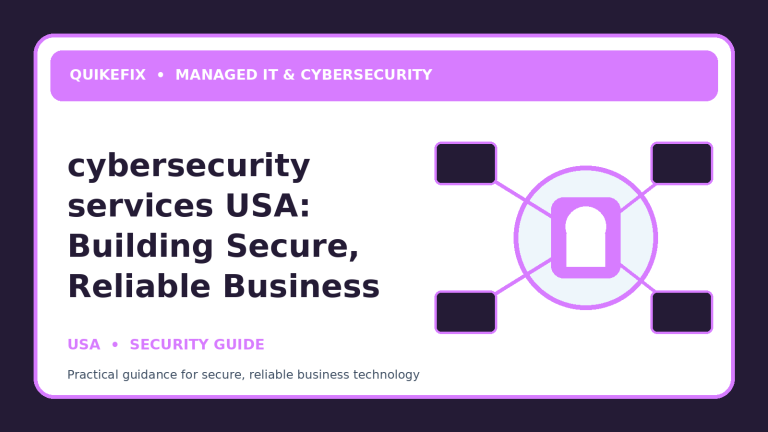 cybersecurity services USA: Building Secure, Reliable Business Operations