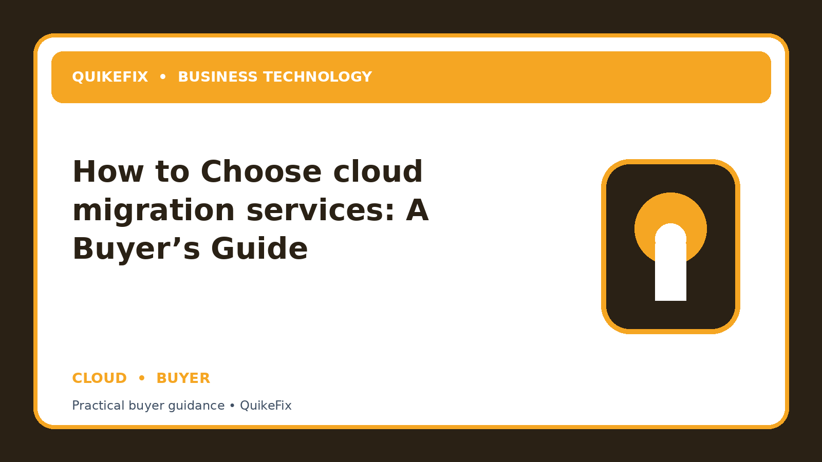 How to Choose cloud migration services: A Buyer’s Guide