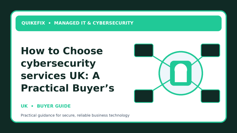 How to Choose cybersecurity services UK: A Practical Buyer’s Guide