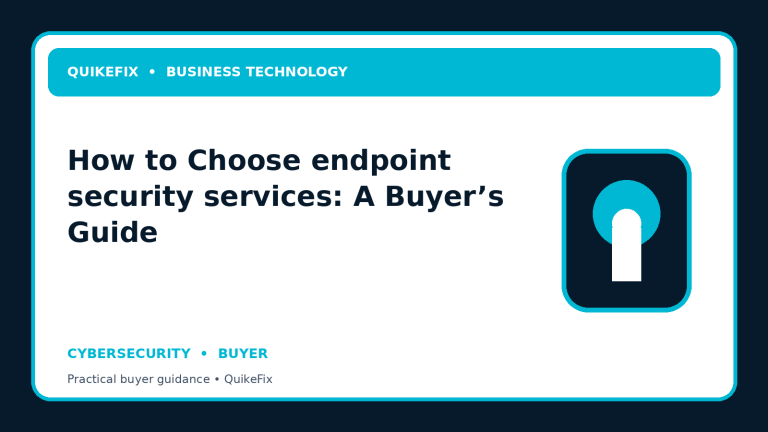 How to Choose endpoint security services: A Buyer’s Guide