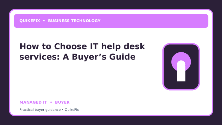How to Choose IT help desk services: A Buyer’s Guide