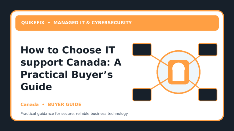 How to Choose IT support Canada: A Practical Buyer’s Guide
