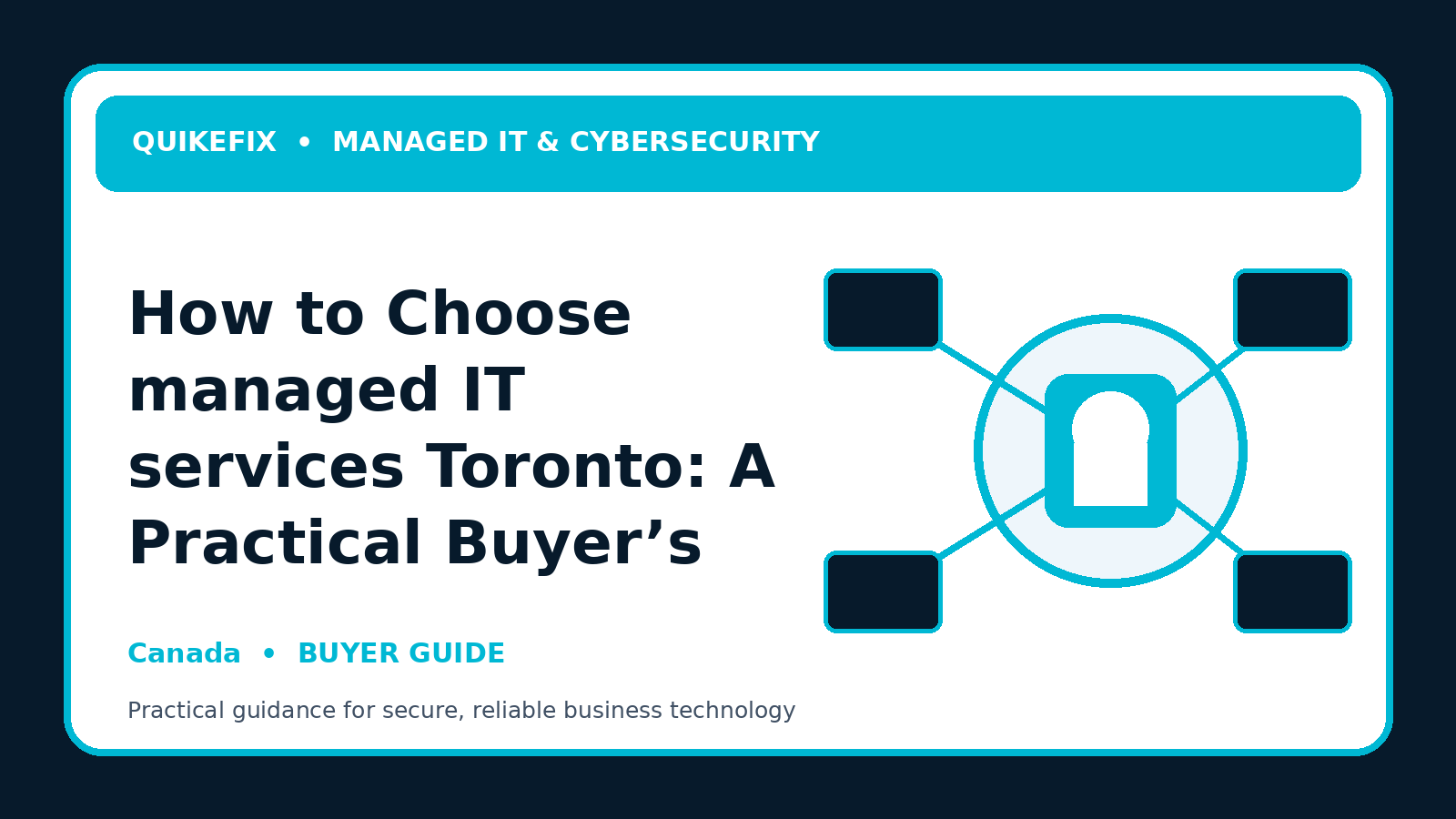 How to Choose managed IT services Toronto: A Practical Buyer’s Guide