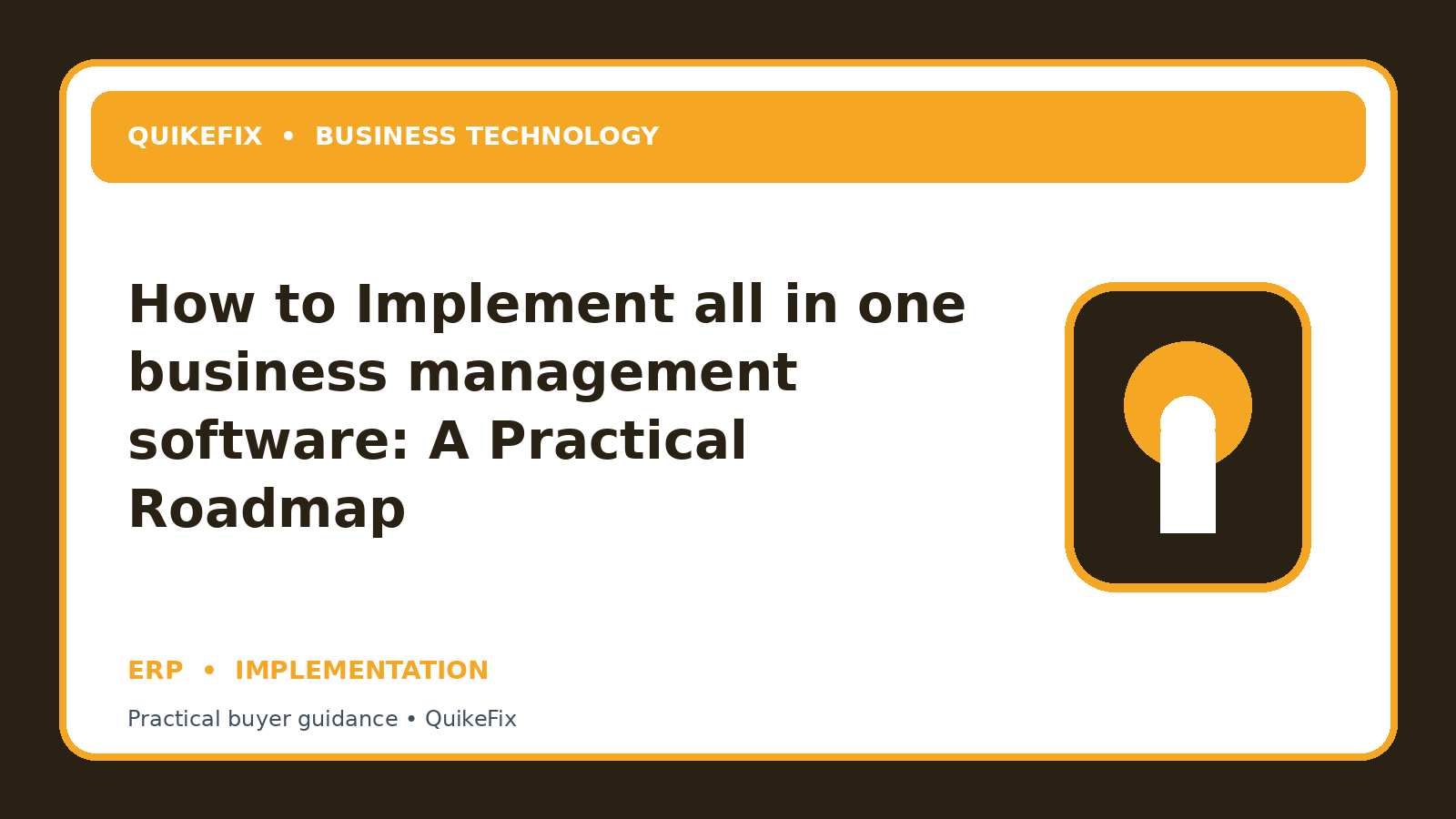 How to Implement all in one business management software: A Practical Roadmap