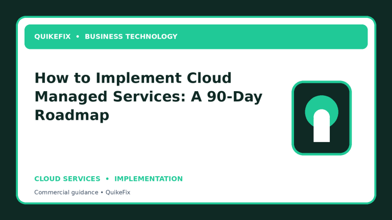 How to Implement Cloud Managed Services: A 90-Day Roadmap
