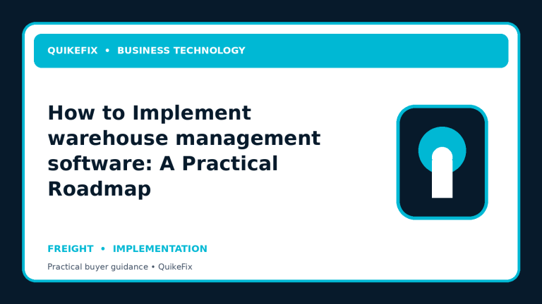 How to Implement warehouse management software: A Practical Roadmap
