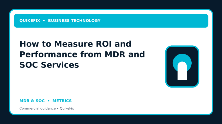 How to Measure ROI and Performance from MDR and SOC Services