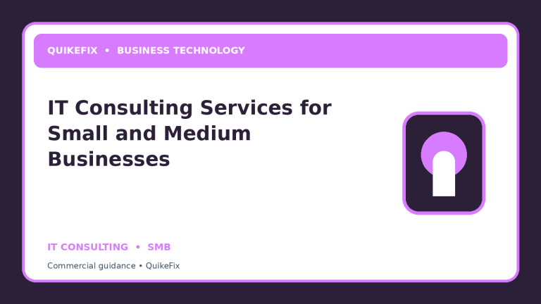 IT Consulting Services for Small and Medium Businesses