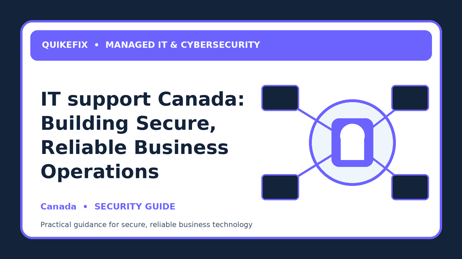 IT support Canada: Building Secure, Reliable Business Operations