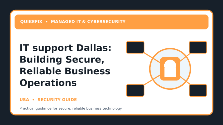 IT support Dallas: Building Secure, Reliable Business Operations