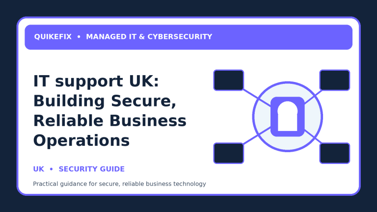 IT support UK: Building Secure, Reliable Business Operations