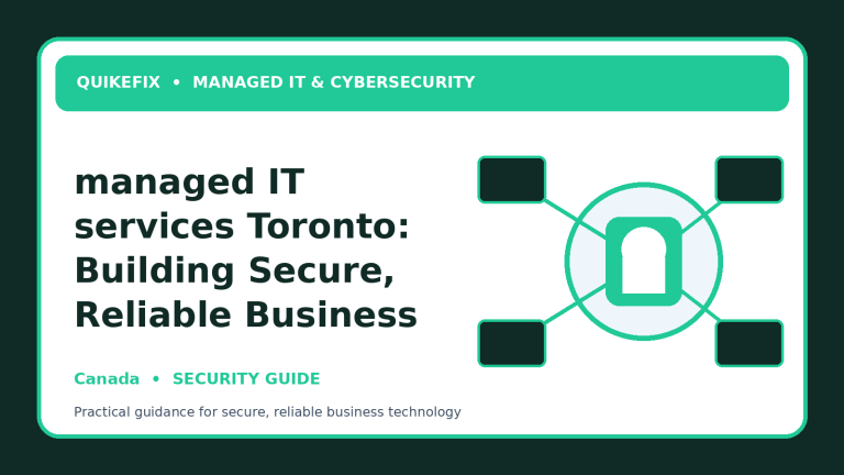 managed IT services Toronto: Building Secure, Reliable Business Operations