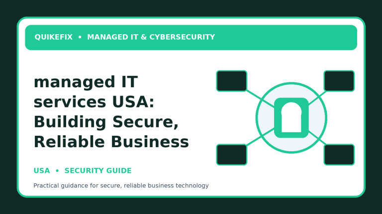 managed IT services USA: Building Secure, Reliable Business Operations