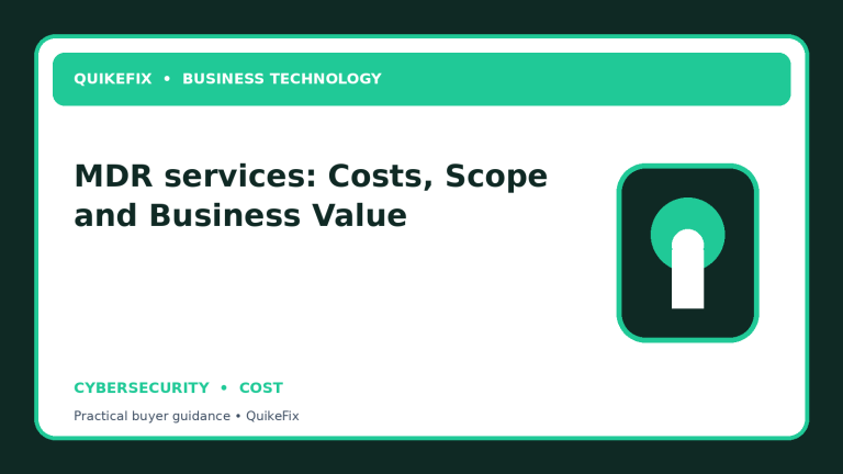 MDR services: Costs, Scope and Business Value