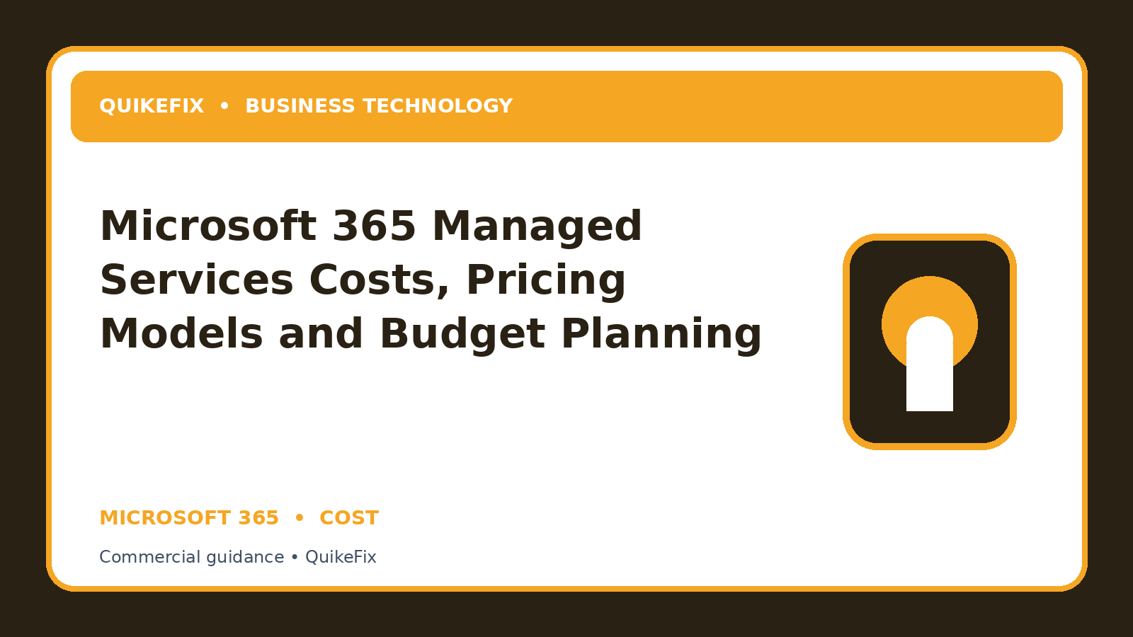 Microsoft 365 Managed Services Costs, Pricing Models and Budget Planning