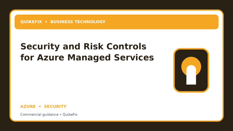 Security and Risk Controls for Azure Managed Services