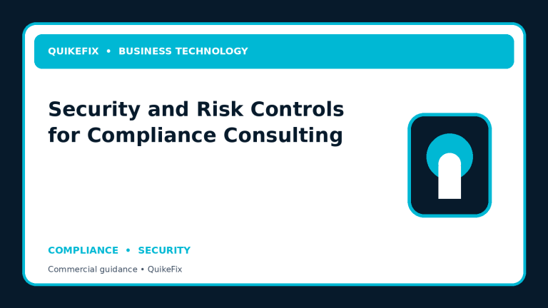 Security and Risk Controls for Compliance Consulting