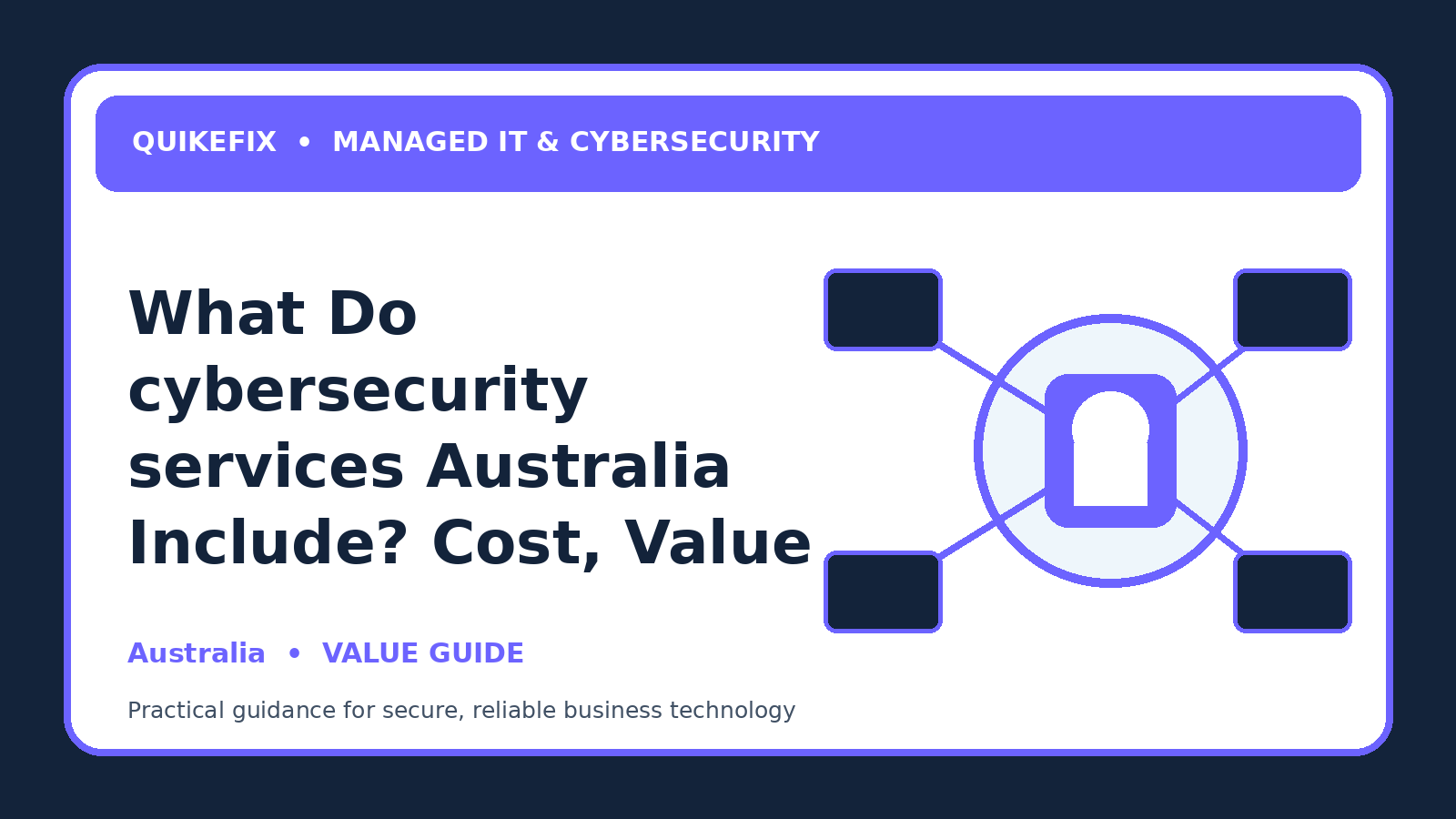 What Do cybersecurity services Australia Include? Cost, Value and Scope Explained