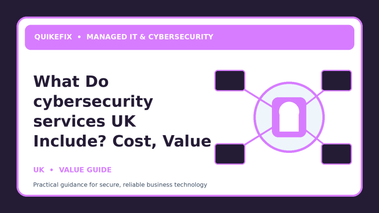 What Do cybersecurity services UK Include? Cost, Value and Scope Explained