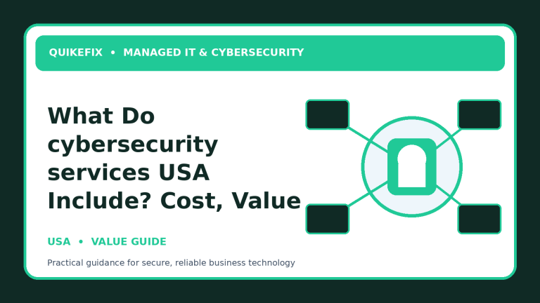 What Do cybersecurity services USA Include? Cost, Value and Scope Explained