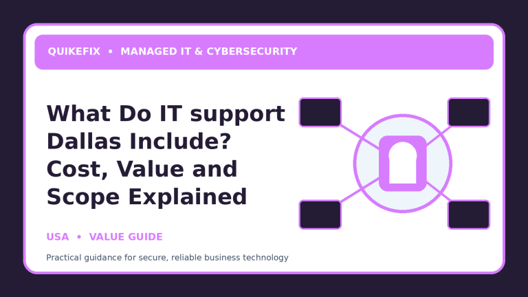 What Do IT support Dallas Include? Cost, Value and Scope Explained