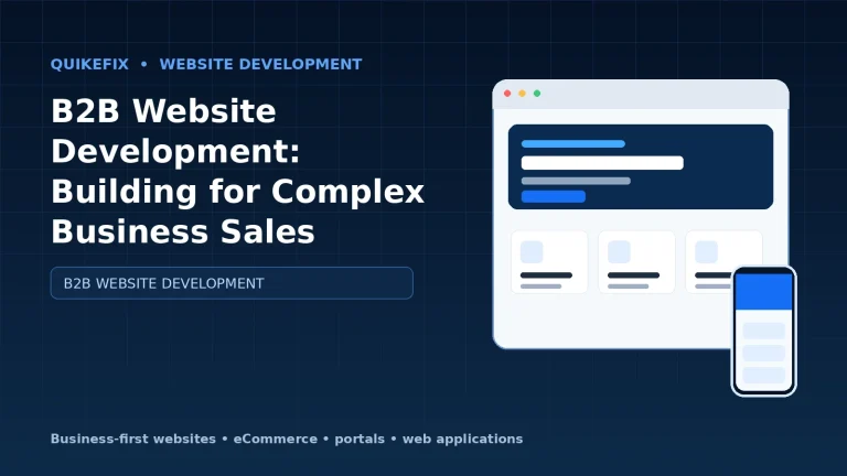 B2B Website Development: Building for Complex Business Sales
