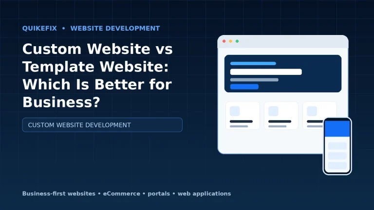 Custom Website vs Template Website: Which Is Better for Business?