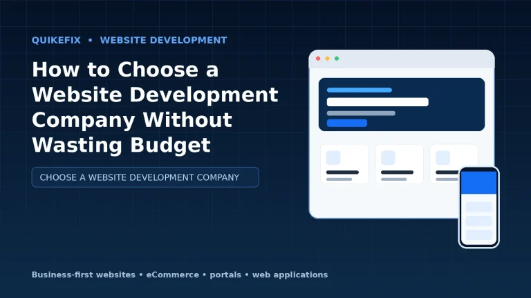 How to Choose a Website Development Company Without Wasting Budget