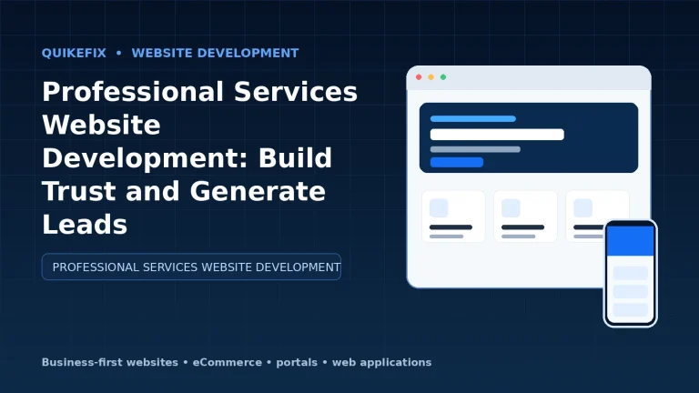 Professional Services Website Development: Build Trust and Generate Leads