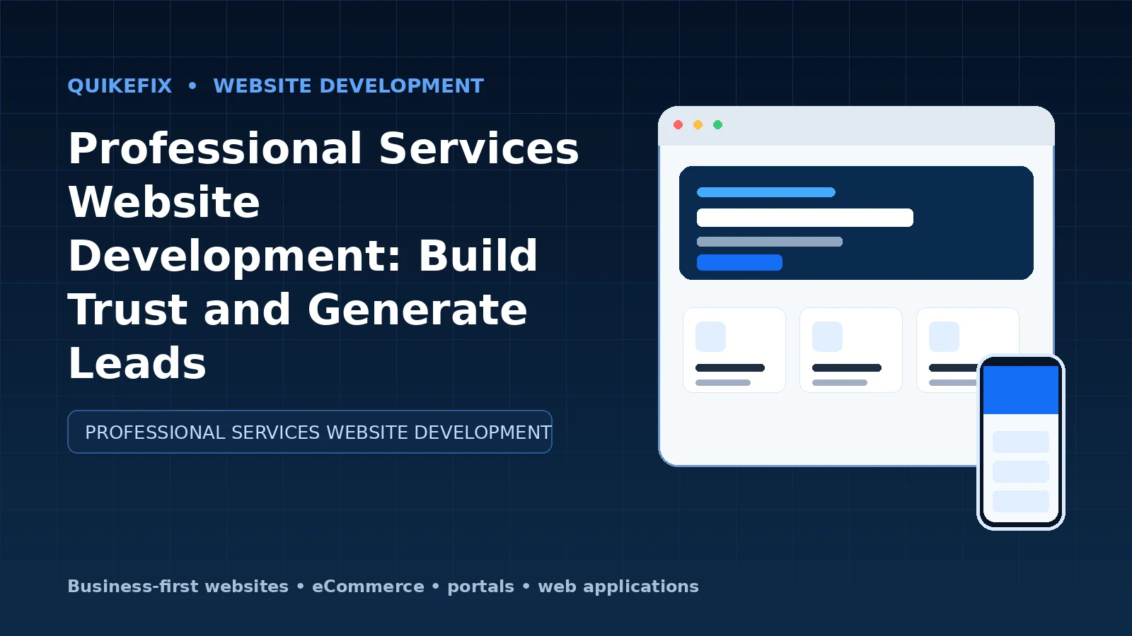 Professional Services Website Development: Build Trust and Generate Leads