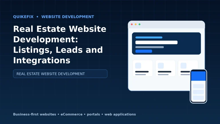 Real Estate Website Development: Listings, Leads and Integrations