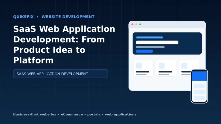 SaaS Web Application Development: From Product Idea to Platform