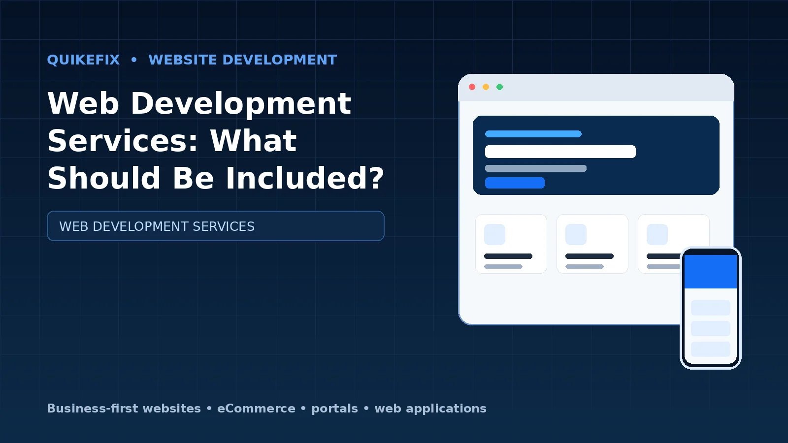 Web Development Services: What Should Be Included?
