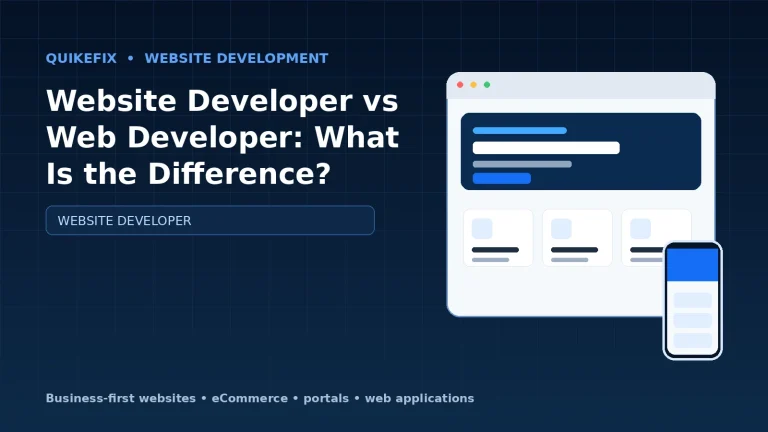 Website Developer vs Web Developer: What Is the Difference?
